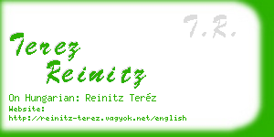 terez reinitz business card